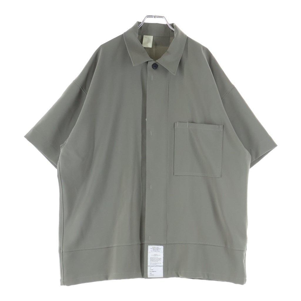 N.HOOLYWOOD(エヌハリウッド) 24SS HALF SLEEVE SHIRT 比翼ボタン ハーフスリーブ ポリシャツ カーキ 9241-SH50-005