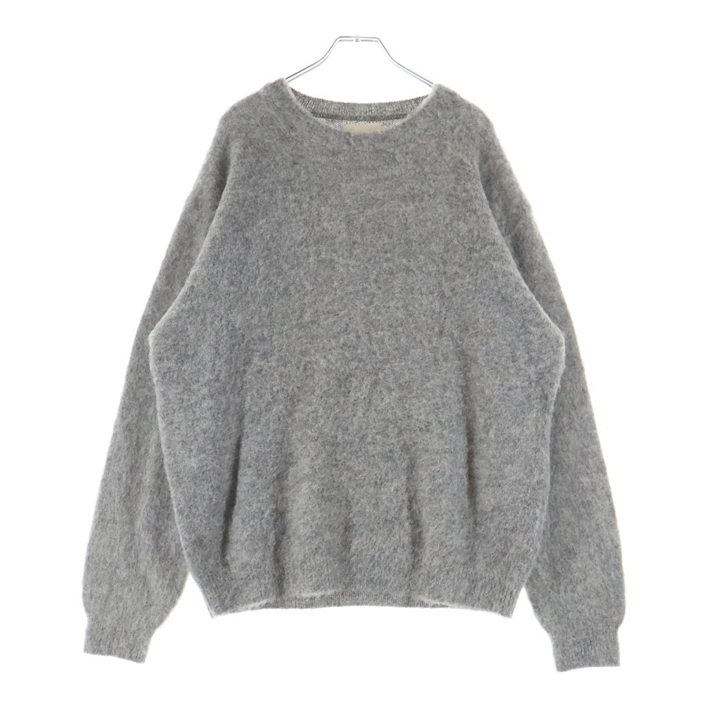YOKE(ヨーク) 25AW 3COLOR MIX BABY ALPACA CREWNECK SWEATER ミックス ベイビー アルパカ クルーネックニットセーター グレー YK25FW01102S