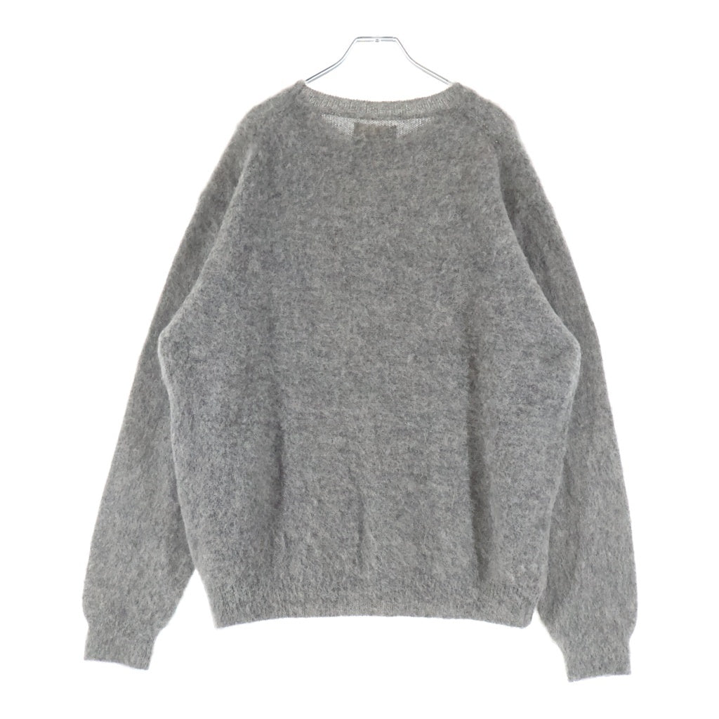 YOKE(ヨーク) 25AW 3COLOR MIX BABY ALPACA CREWNECK SWEATER ミックス ベイビー アルパカ クルーネックニットセーター グレー YK25FW01102S