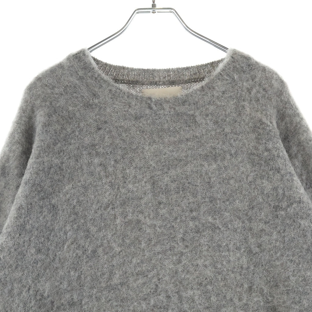 YOKE(ヨーク) 25AW 3COLOR MIX BABY ALPACA CREWNECK SWEATER ミックス ベイビー アルパカ クルーネックニットセーター グレー YK25FW01102S