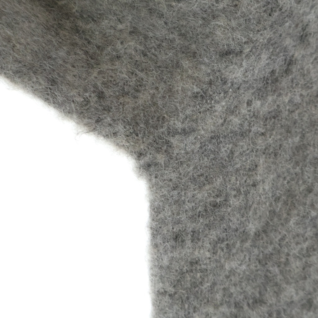 YOKE(ヨーク) 25AW 3COLOR MIX BABY ALPACA CREWNECK SWEATER ミックス ベイビー アルパカ クルーネックニットセーター グレー YK25FW01102S