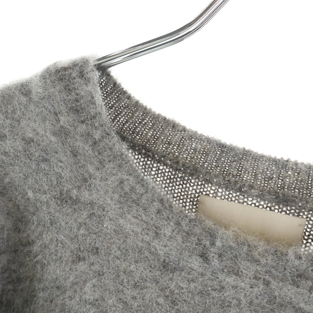 YOKE(ヨーク) 25AW 3COLOR MIX BABY ALPACA CREWNECK SWEATER ミックス ベイビー アルパカ クルーネックニットセーター グレー YK25FW01102S