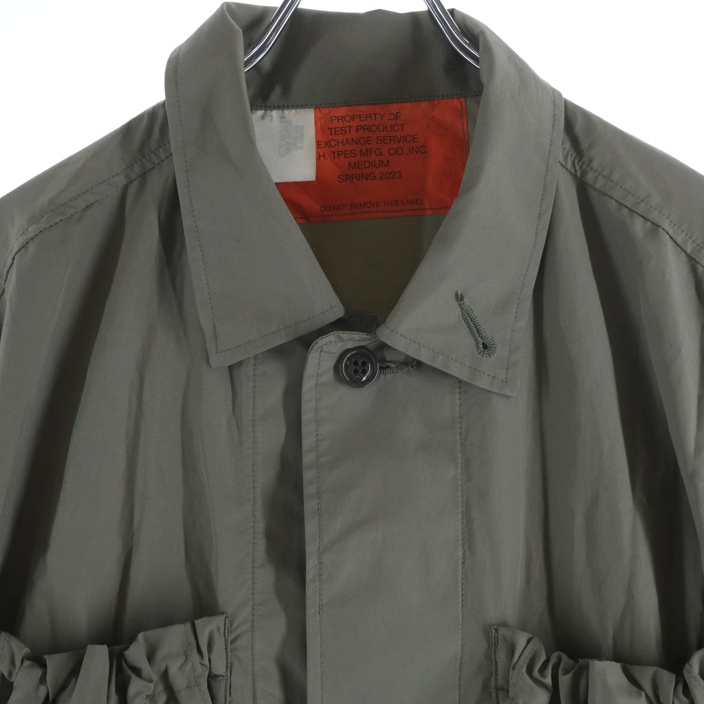 N.HOOLYWOOD(エヌハリウッド) 23SS ポリコットン ミリタリー シャツジャケット カーキ 9231-BL02-002