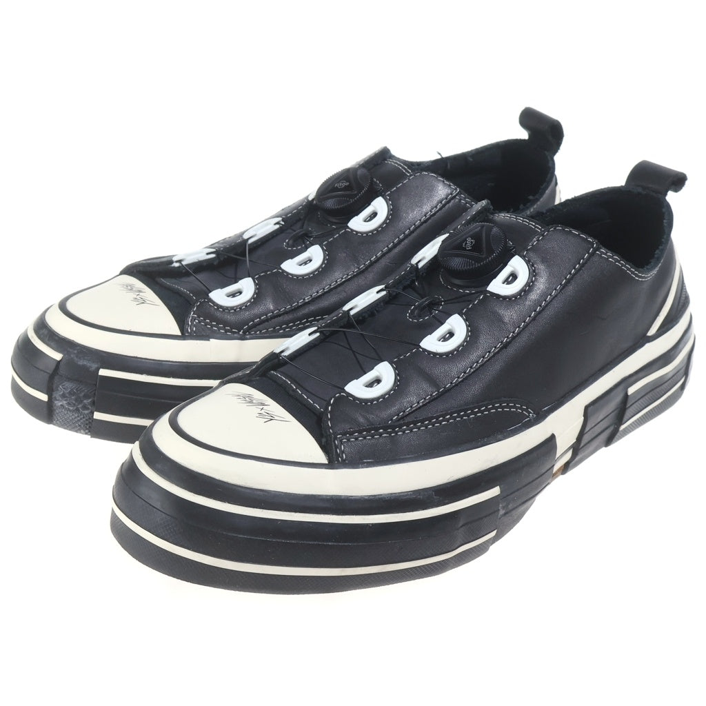 Y's(ワイズ) × xVESSEL SNEAKER SMOOTH LEATHER ヴェセル スムース レザー ローカットスニーカー ブラック YR-E12-701