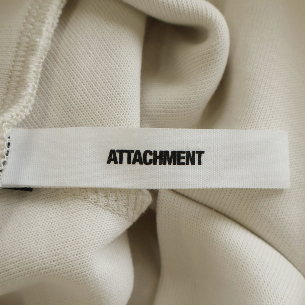 ATTACHMENT(アタッチメント) ポリコットン プルオーバースウェットパーカー フーディー アイボリー AJ12-218