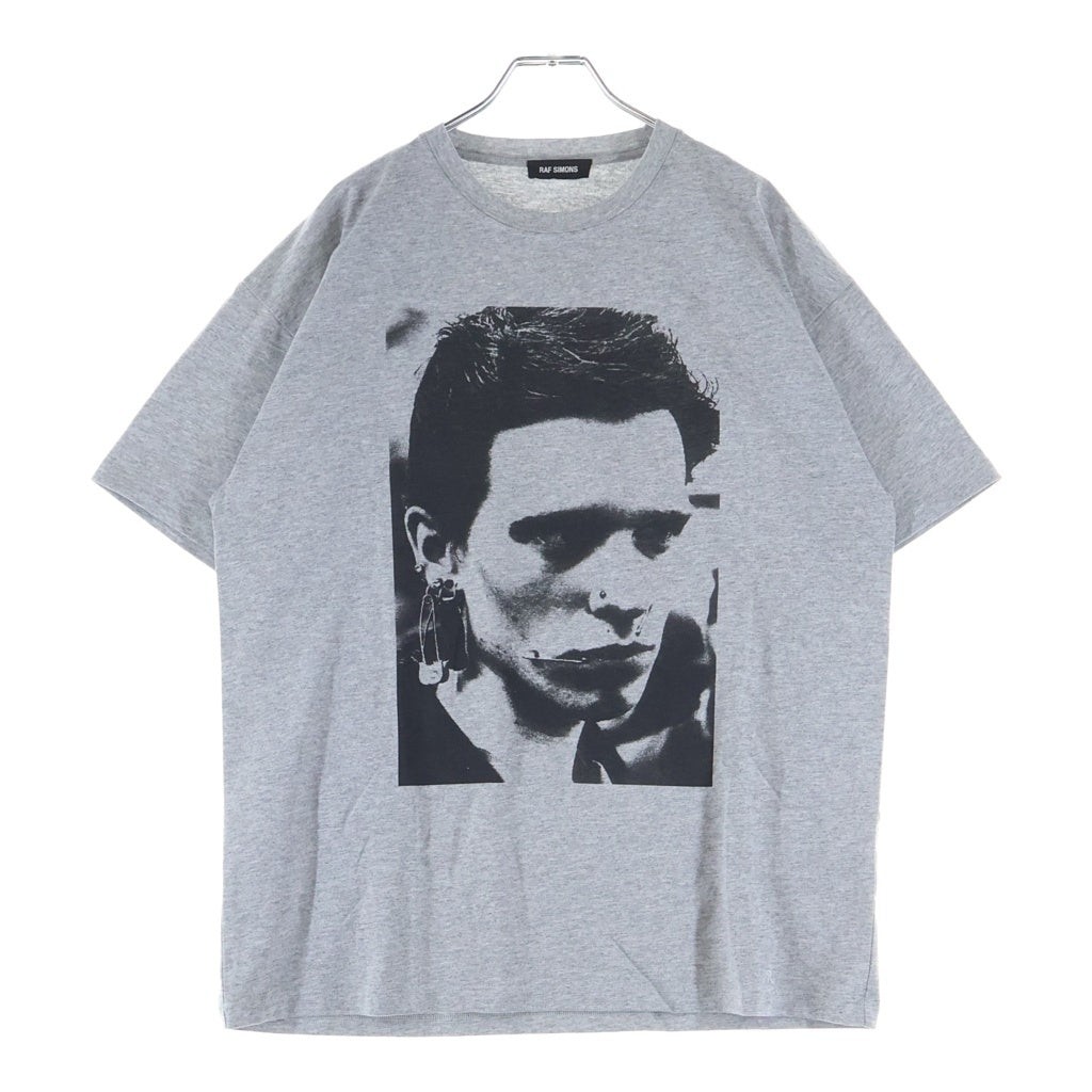 RAF SIMONS(ラフシモンズ) 19SS グラフィックフォトプリント クルーネック半袖Tシャツ カットソー グレー 191.124