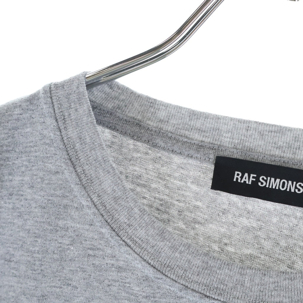 RAF SIMONS(ラフシモンズ) 19SS グラフィックフォトプリント クルーネック半袖Tシャツ カットソー グレー 191.124