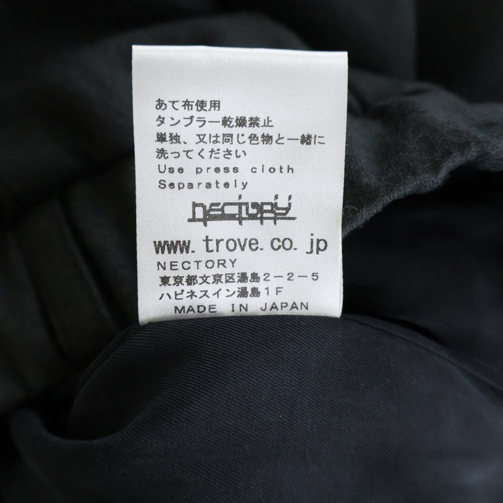 TROVE(トローヴ) 21SS MOOLI WIDE PANTS ムーリ ウール イージーワイドパンツ グレー 63PAN02