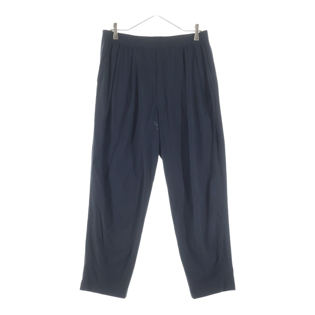 N.HOOLYWOOD(エヌハリウッド) 22AW STRAIGHT PANTS TWO-TUCK SLACKS ツータック ナイロン ストレートパンツ ブラック 2225-PT01-006