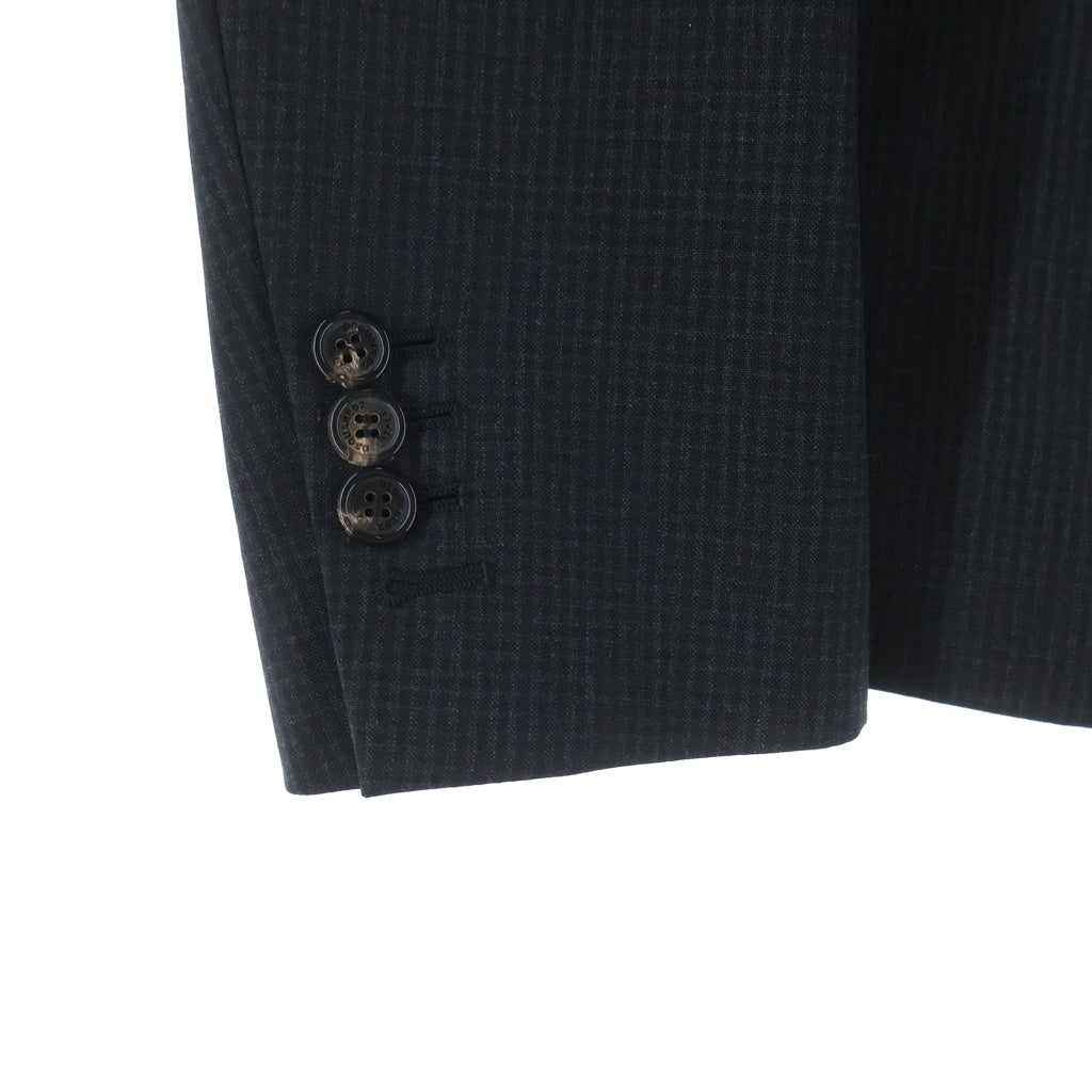 DSQUARED2(ディースクエアード) マイクロチェック 3B シングルテーラードジャケット ブラック S71BN0672