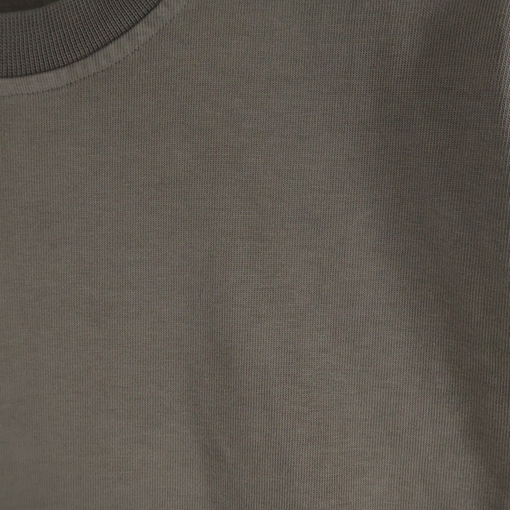Rick Owens(リックオウエンス) 25AW JUMBO T ジャンボ クルーネック 半袖Tシャツ カットソー グレー RR021E1274-RIG