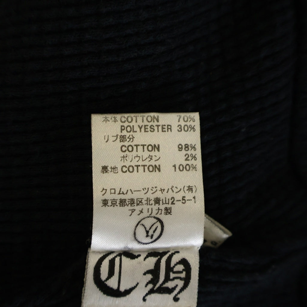 CHROME HEARTS(クロムハーツ) OLD FOTI オールド 裏地サーマル フォティ プリント ダガージップ スウェット ジップアップパーカー ブラック