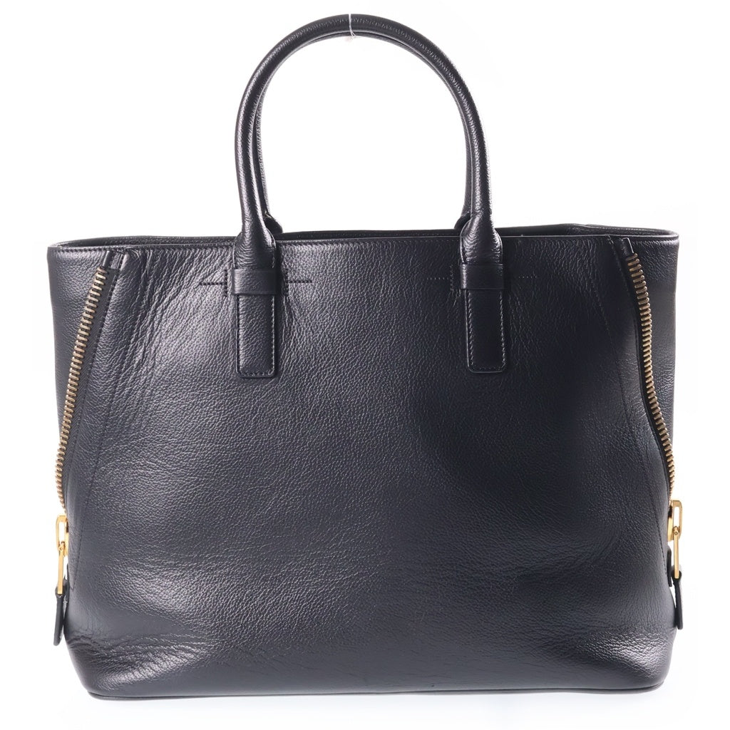 TOM FORD(トムフォード) JENNIFER TOTE MEDIUM ジェニファー 2WAY レザー ショルダー トートバッグ ブラック L0583T-007-AG レディース