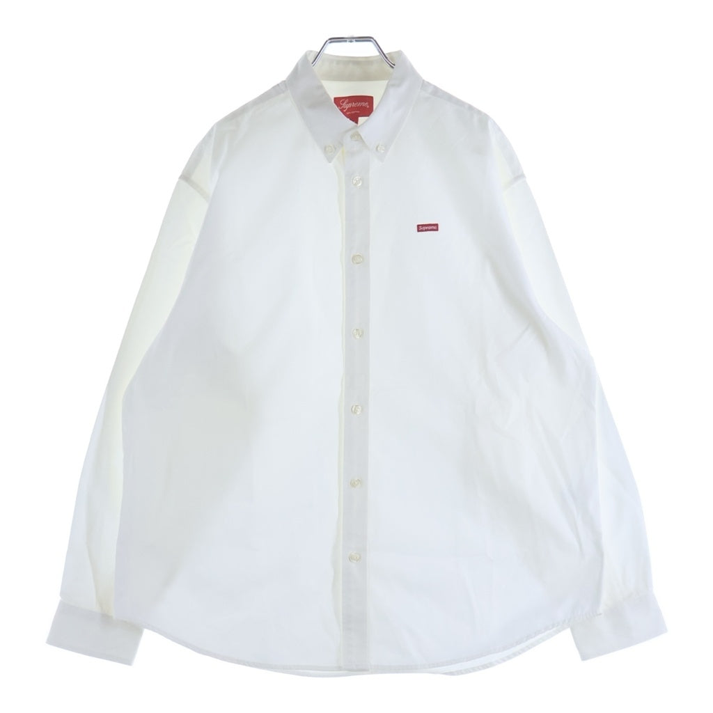 SUPREME(シュプリーム) 21AW Small Box Twill Shirt スモールボックスロゴ ツイル ボタンダウン 長袖シャツ ホワイト