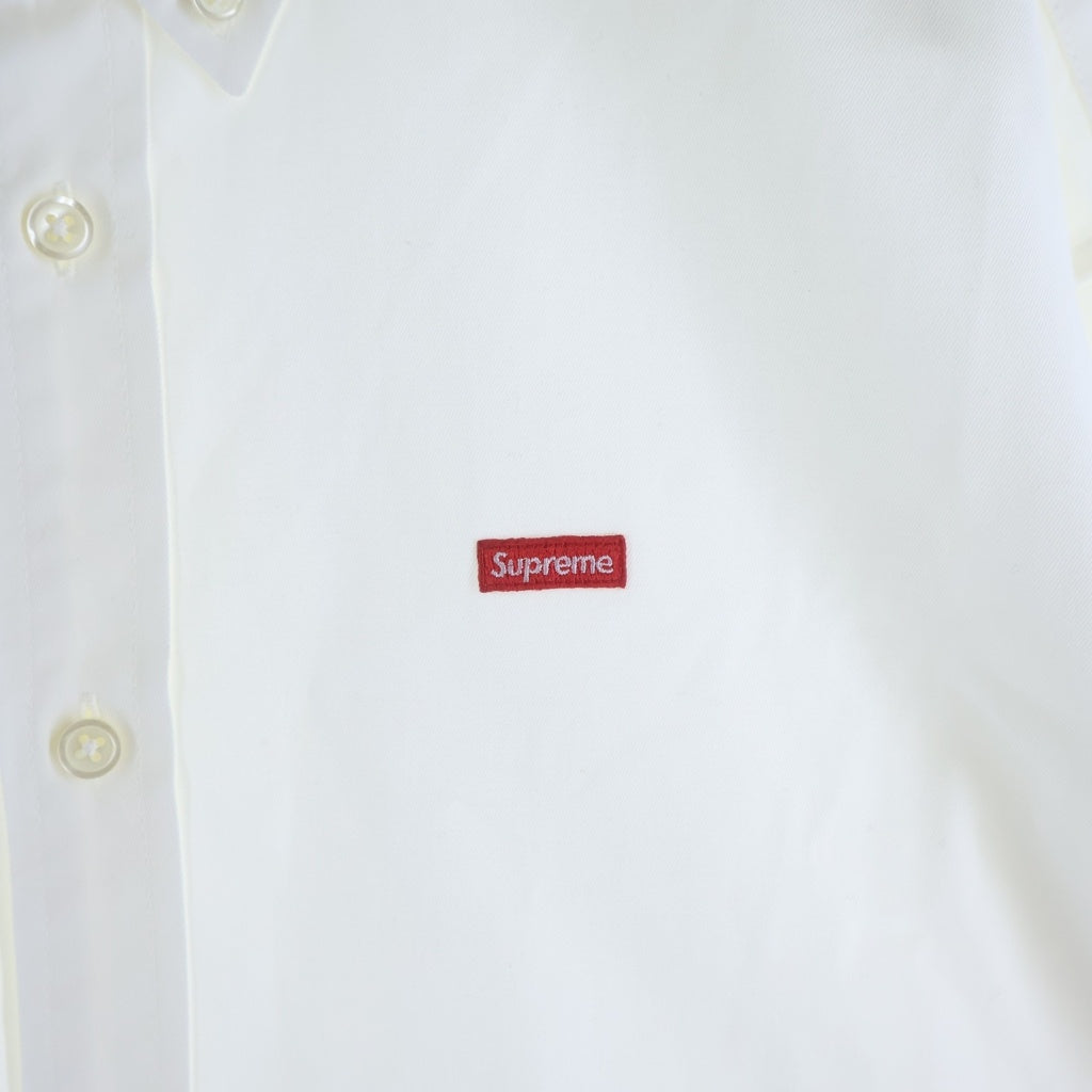 SUPREME(シュプリーム) 21AW Small Box Twill Shirt スモールボックスロゴ ツイル ボタンダウン 長袖シャツ ホワイト