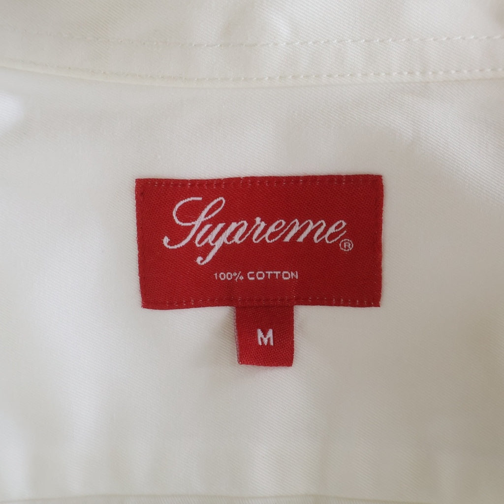 SUPREME(シュプリーム) 21AW Small Box Twill Shirt スモールボックスロゴ ツイル ボタンダウン 長袖シャツ ホワイト