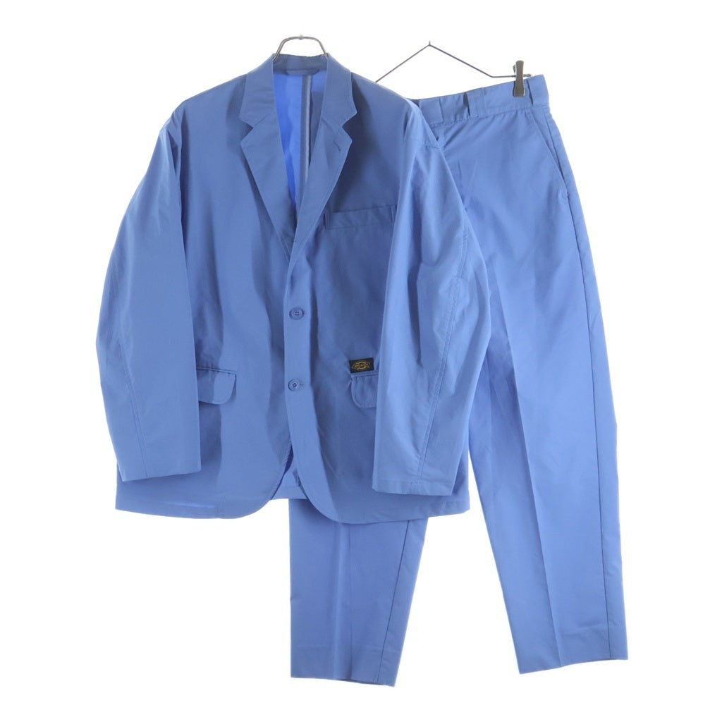 Dickies(ディッキーズ) 24SS xTRIP STAR SET UP SUIT セットアップ スーツ テーラードジャケット ジップフライパンツ ブルー 241M10BM01