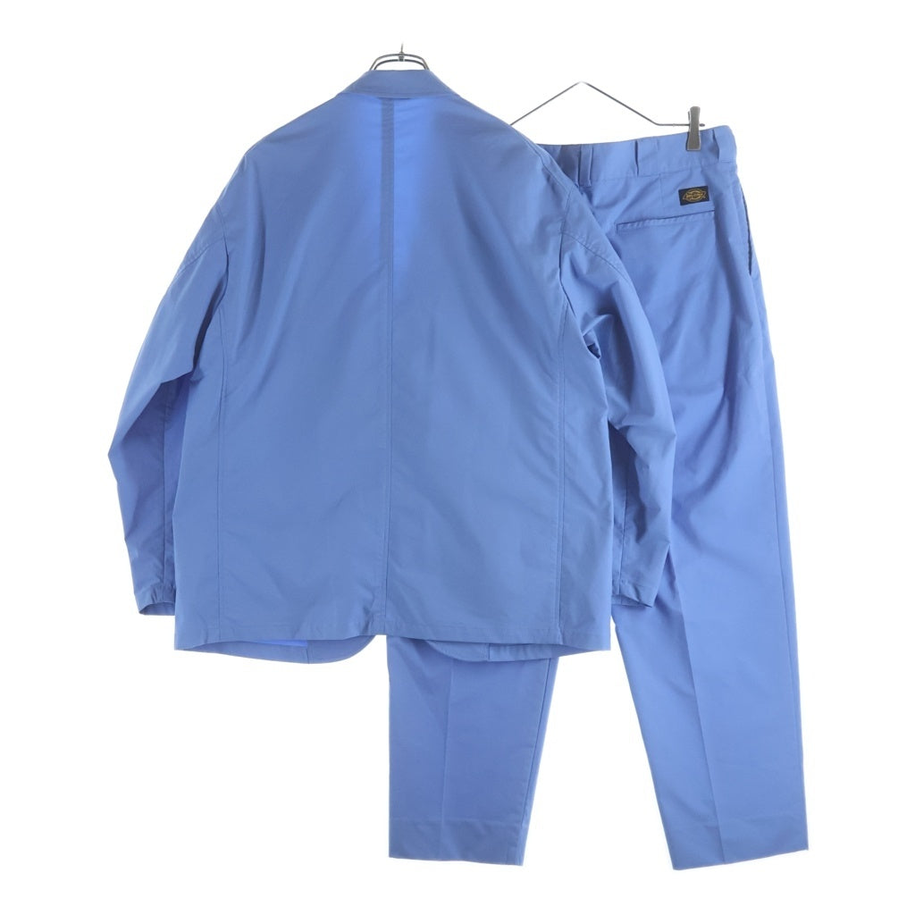 Dickies(ディッキーズ) 24SS xTRIP STAR SET UP SUIT セットアップ スーツ テーラードジャケット ジップフライパンツ ブルー 241M10BM01