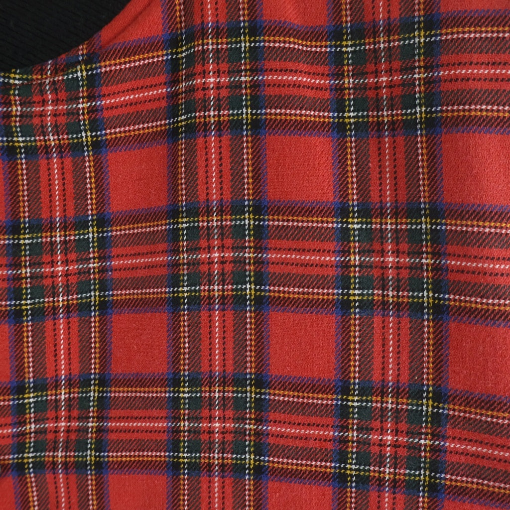 SUPREME(シュプリーム) 13AW Plaid Bomber プレイドボンバー チェック柄 スナップボタン リブブルゾン レッド