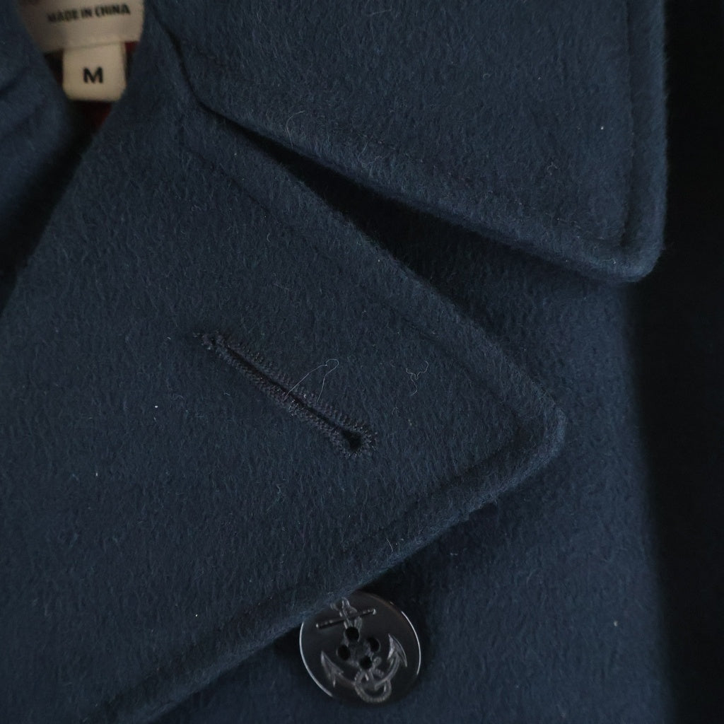 SUPREME(シュプリーム) 11AW Peacoat コットンモールスキン 裏地ペイズリーピーコート ネイビー