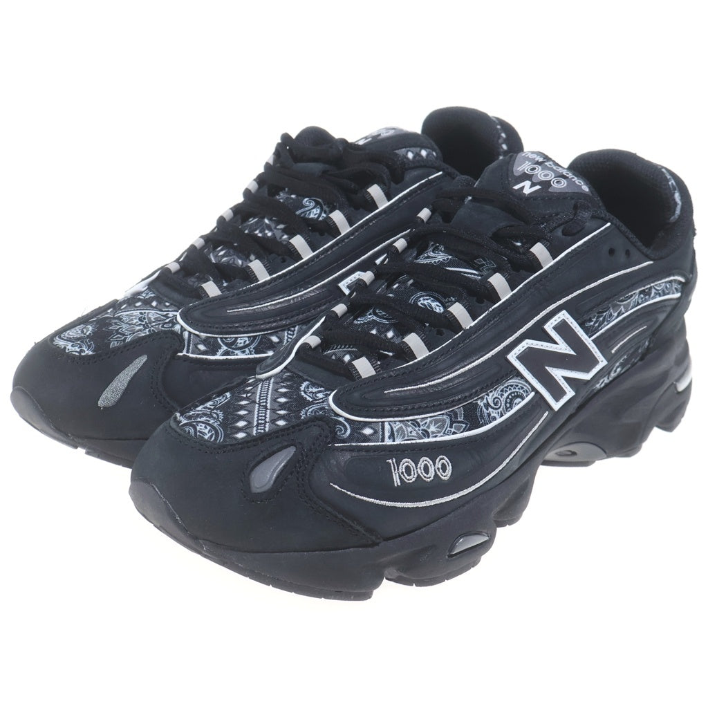 New Balance(ニューバランス) ×ATMOS M1000AP アトモス ペイズリー柄 ローカットスニーカー ブラック/ホワイト US9/27cm