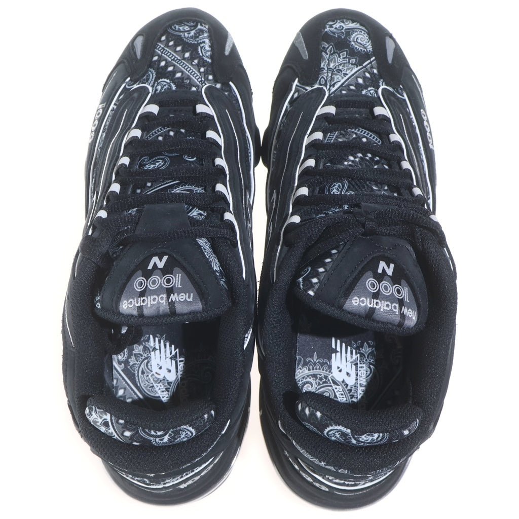 New Balance(ニューバランス) ×ATMOS M1000AP アトモス ペイズリー柄 ローカットスニーカー ブラック/ホワイト US9/27cm