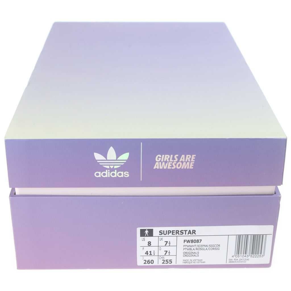 adidas(アディダス) ×GIRLS ARE AWESOME SUPERSTAR ガールズアーオーサム スーパースター ローカットスニーカー ホワイト US8/26.0cm FW8087