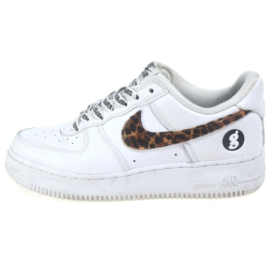NIKE(ナイキ) ×SUPREME ×GOODENOUGH 25SS AIR FORCE1 LOW WHITE/LEOPARD シュプリーム グッドイナフ エアフォース1 レオパード ローカットスニーカー ホワイト US6/24cm IM3483-100 レディース