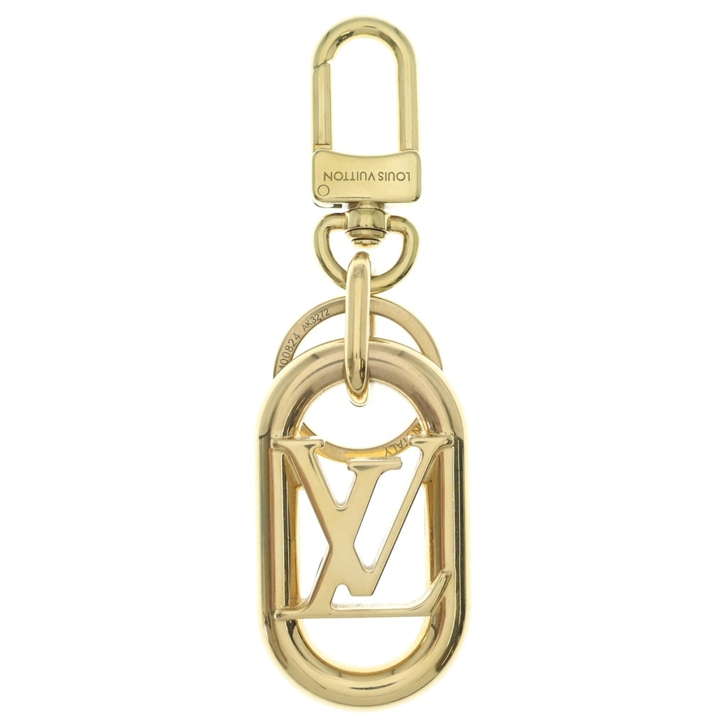 LOUIS VUITTON(ルイヴィトン) ポルト クレ LV リンク バッグチャーム ロゴキーリング ゴールド GP M00824