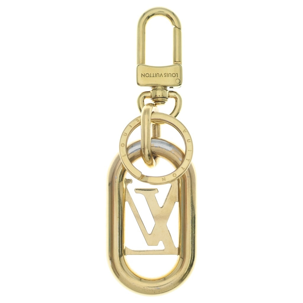 LOUIS VUITTON(ルイヴィトン) ポルト クレ LV リンク バッグチャーム ロゴキーリング ゴールド GP M00824
