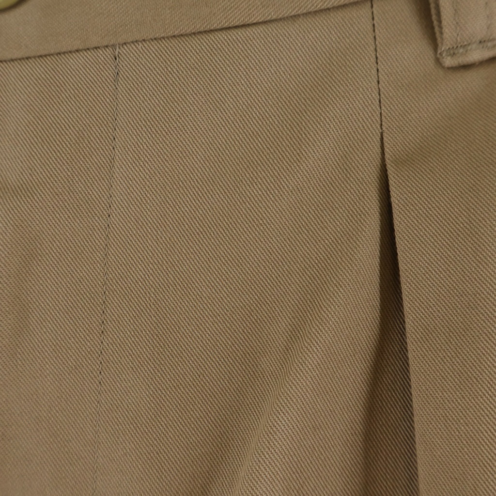 UNDERCOVER(アンダーカバー) 21AW ×WTAPS T/C TWILL SIDE ZIP 2TUCK PT ダブルタップス ツイルサイドジップ 2タック パンツ ベージュ UC1B9501