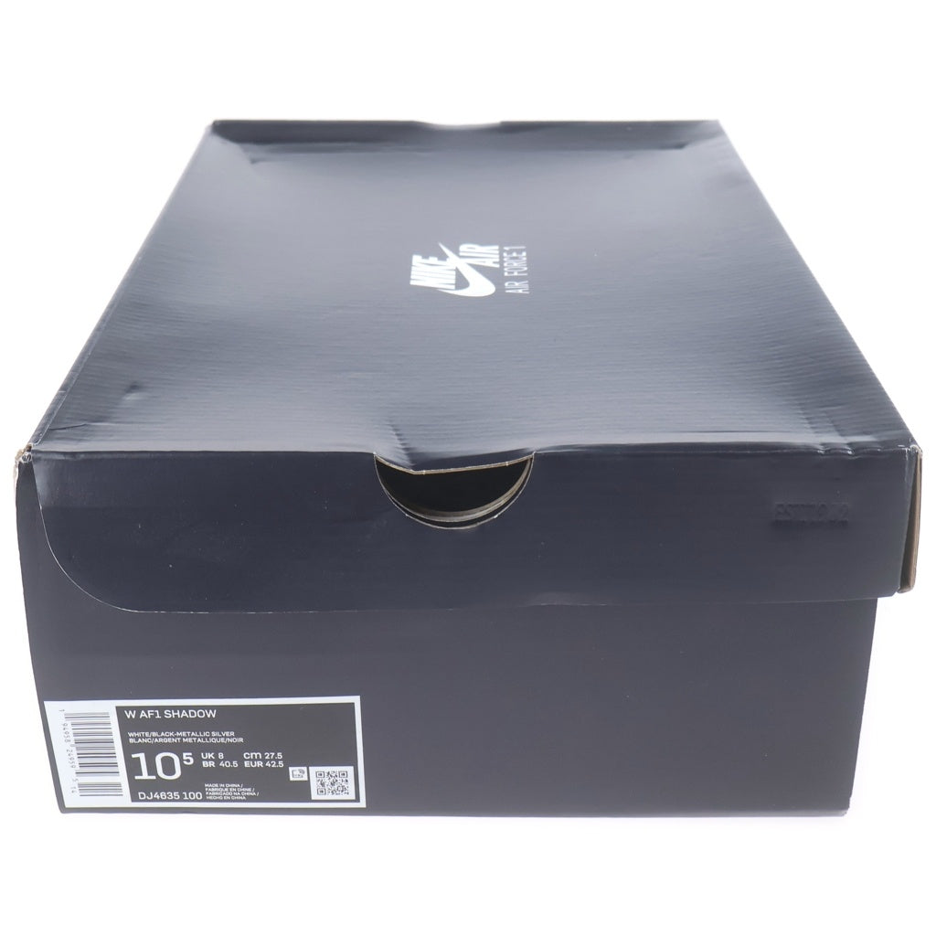 NIKE(ナイキ) WMNS AIR FORCE 1 SHADOW ウィメンズ エアフォース1 シャドウ ローカットスニーカー ホワイト US10.5/27.5cm DJ4635-100 レディース