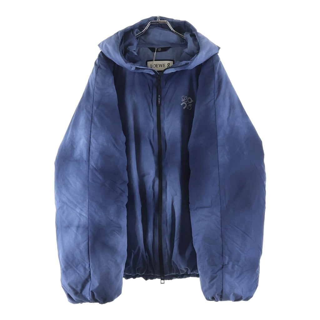 LOEWE(ロエベ) ×On Running Technical Shell Puffer Jacket オン ランニング タイダイ テクニカルシェル フーデッドパファージャケット ネイビー H929Y02W26