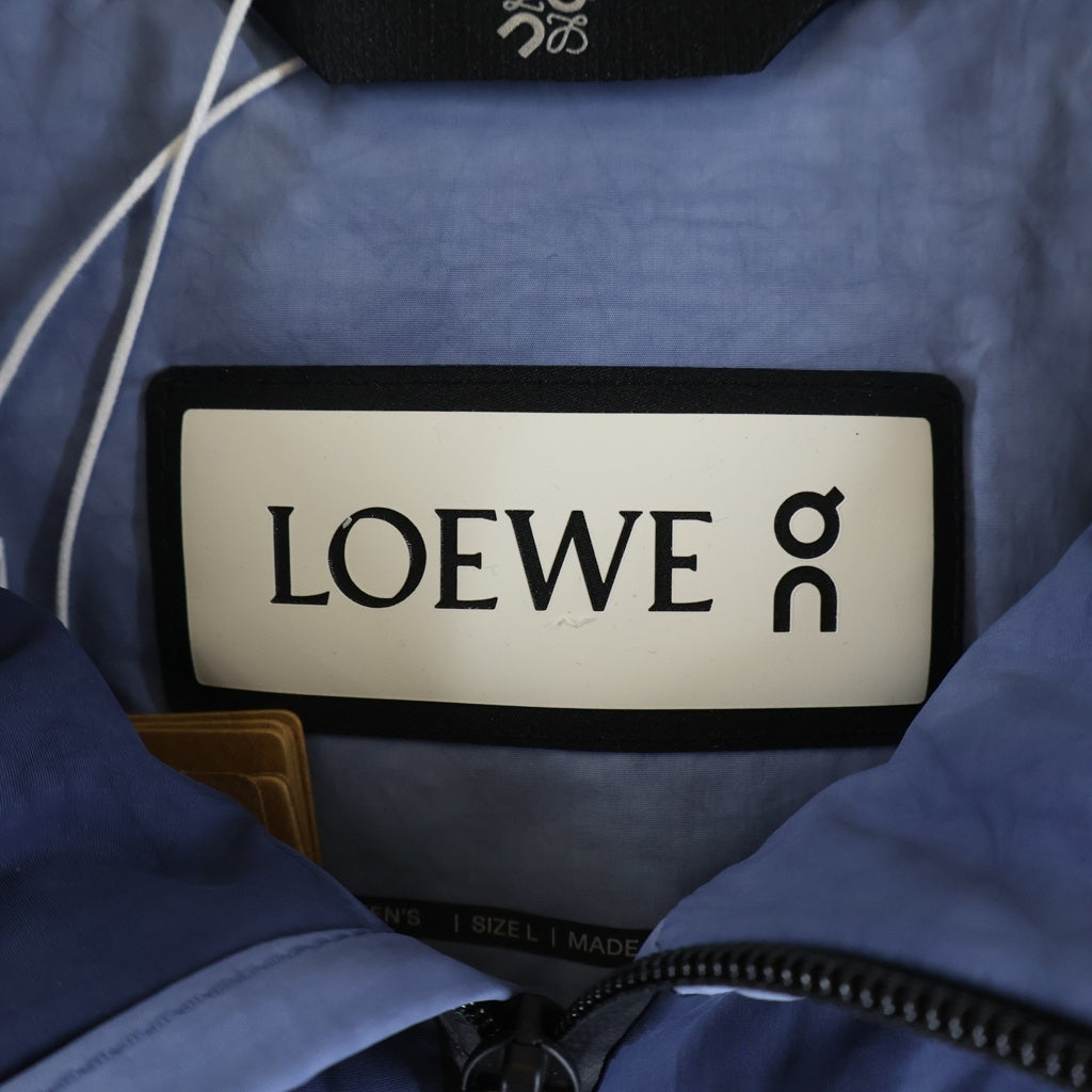 LOEWE(ロエベ) ×On Running Technical Shell Puffer Jacket オン ランニング タイダイ テクニカルシェル フーデッドパファージャケット ネイビー H929Y02W26
