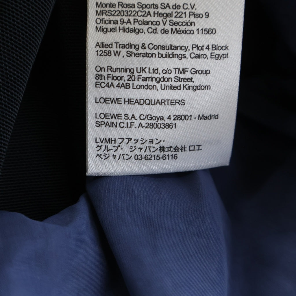 LOEWE(ロエベ) ×On Running Technical Shell Puffer Jacket オン ランニング タイダイ テクニカルシェル フーデッドパファージャケット ネイビー H929Y02W26