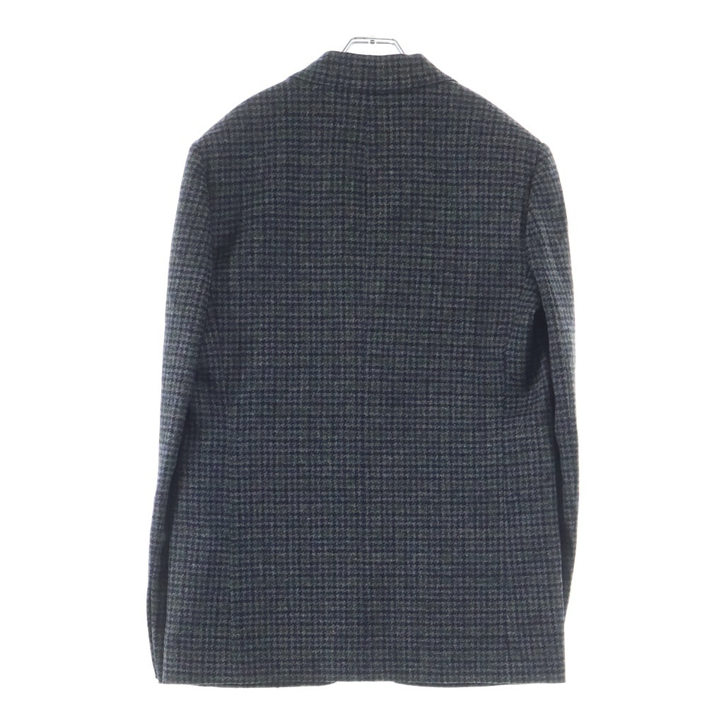 LOEWE(ロエベ) 24AW SINGLE BREASTED JACKET 千鳥格子 レーヨン混 シングルブレストジャケット グレー HSM1Y03W08