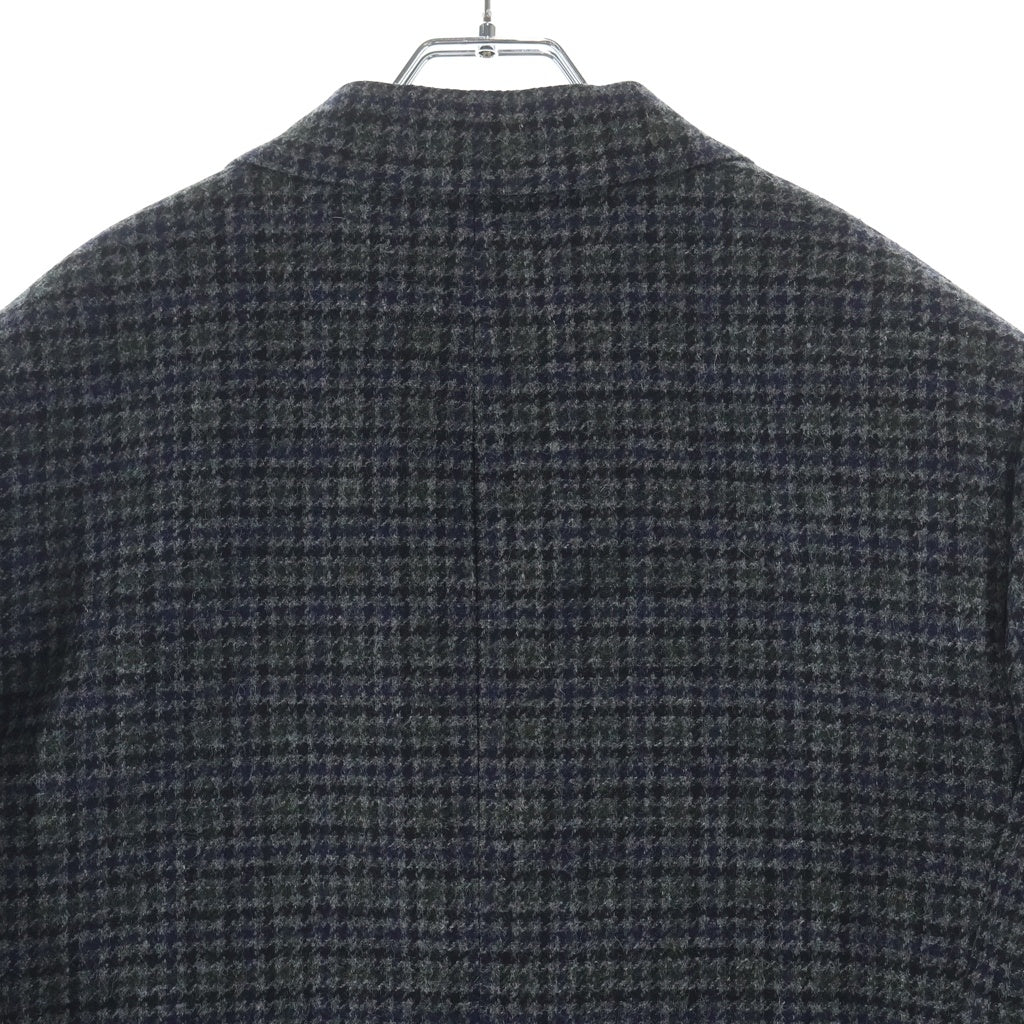LOEWE(ロエベ) 24AW SINGLE BREASTED JACKET 千鳥格子 レーヨン混 シングルブレストジャケット グレー HSM1Y03W08