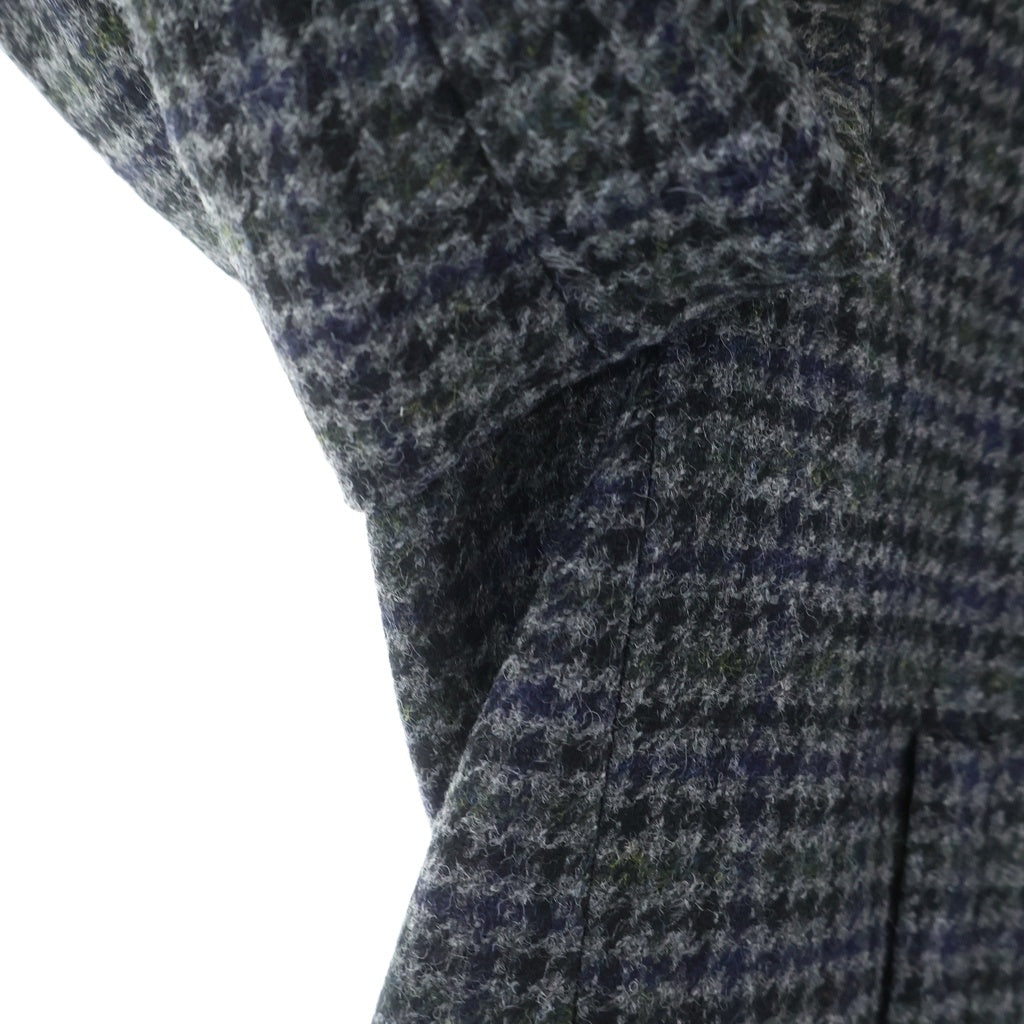 LOEWE(ロエベ) 24AW SINGLE BREASTED JACKET 千鳥格子 レーヨン混 シングルブレストジャケット グレー HSM1Y03W08