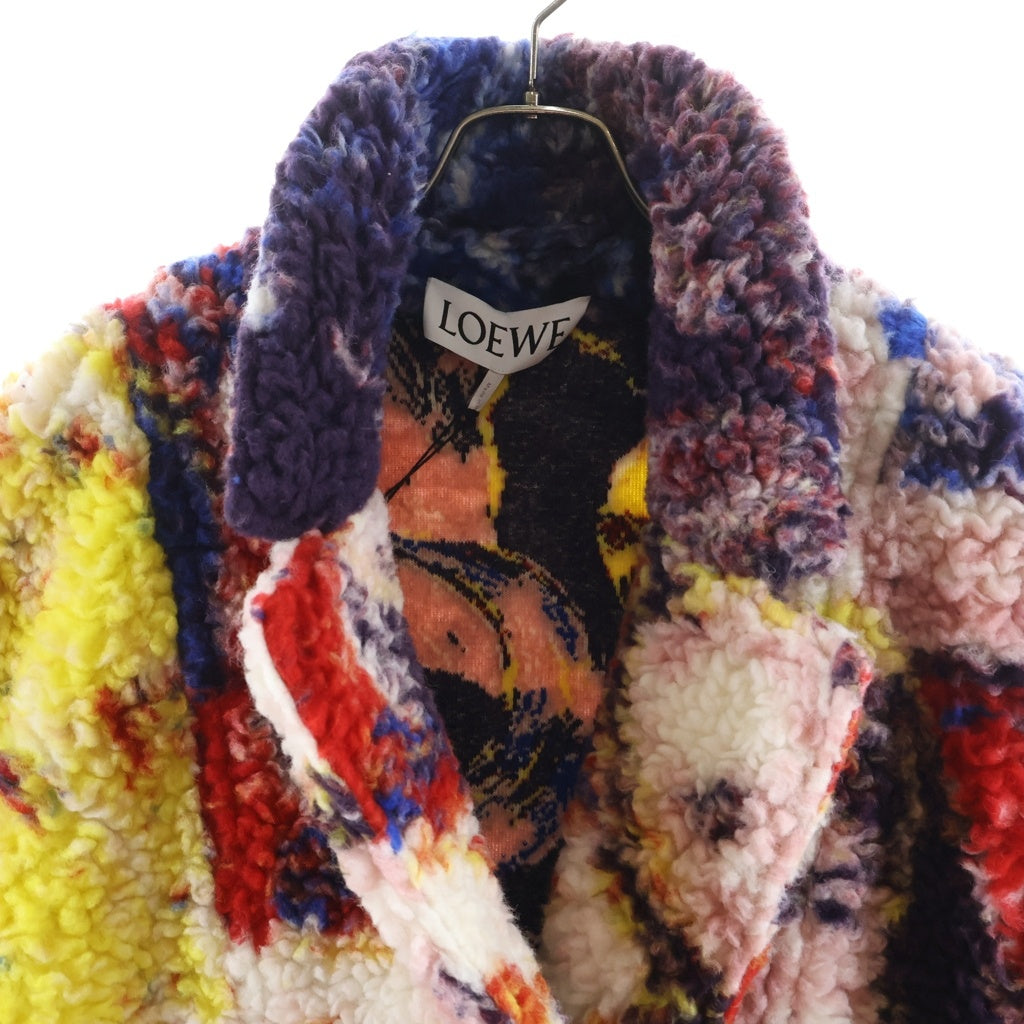 LOEWE(ロエベ) 24AW Richard Hawkins Wool Blend Blazer Multicolor リチャードホーキンス 総柄 ウールブレンド ブレザージャケット コート マルチ HSM1Y03X06