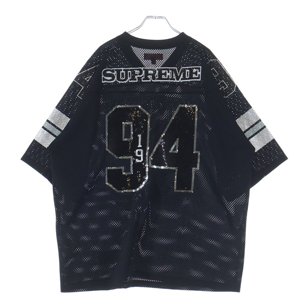 SUPREME(シュプリーム) 25AW Sequin Football Jersey スパンコール フットボール ジャージ クルーネック 半袖Tシャツ カットソー