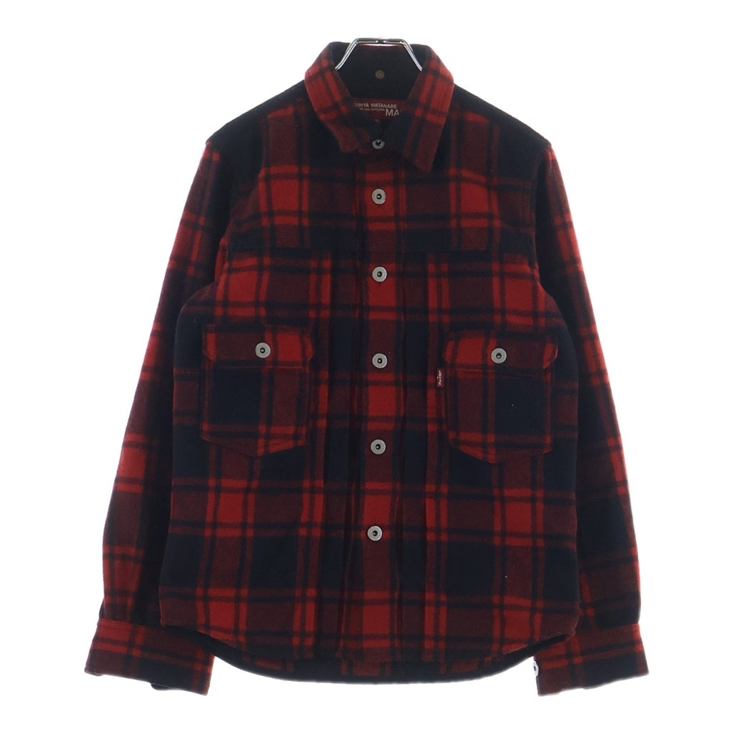 eYe COMME des GARCONS JUNYA WATANABE MAN(アイ コム デ ギャルソン ジュンヤ ワタナベ マン) ×LEVI'S 15AW AD2015 リーバイス レザーエルボーパッチ ウールフランネル トラッカージャケット WP-B908