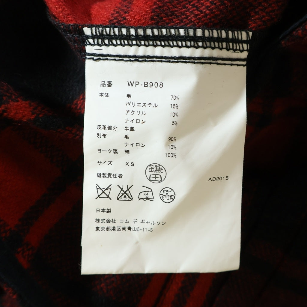 eYe COMME des GARCONS JUNYA WATANABE MAN(アイ コム デ ギャルソン ジュンヤ ワタナベ マン) ×LEVI'S 15AW AD2015 リーバイス レザーエルボーパッチ ウールフランネル トラッカージャケット WP-B908