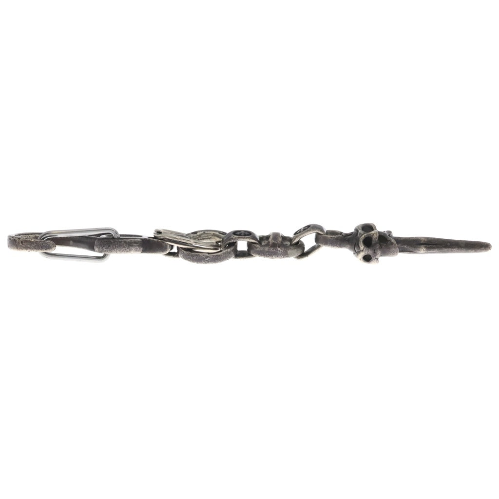 Bill Wall Leather/BWL(ビルウォールレザー) DOUBLE SKULL DAGGER KEY CHAIN ダブルスカルダガー キーチェーン シルバー