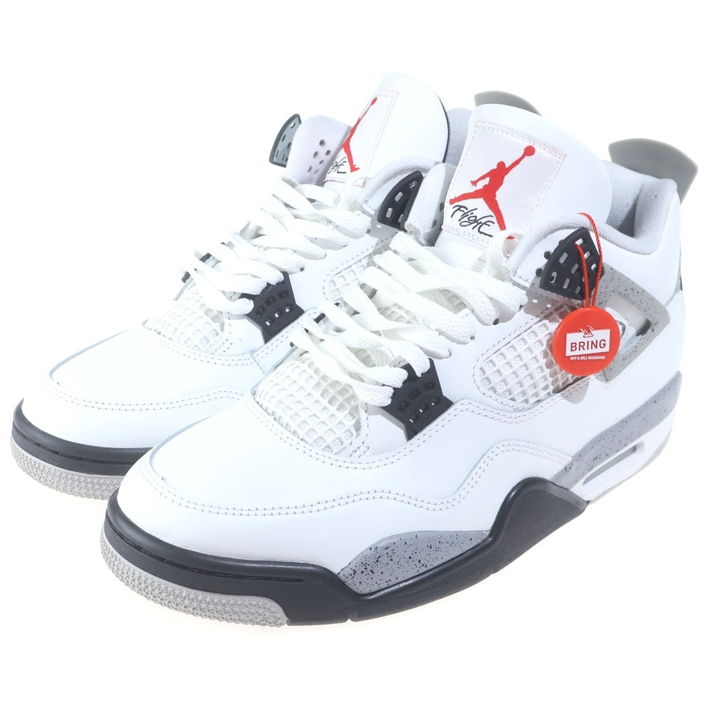 NIKE(ナイキ) AIR JORDAN4 RETRO WHITE CEMENT エアジョーダン4 レトロ ホワイトセメント ハイカットスニーカー ホワイト US11/29cm FV5029-100