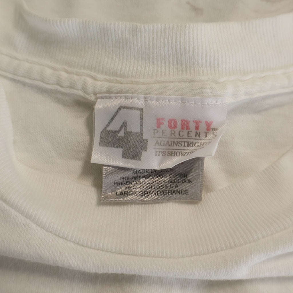 NO BRAND(ノーブランド) FPAR 90S VINTAGE FORTY PERCENTS AGAINST RIGHTS IN NEW YORK ONEITA 半袖Tシャツ