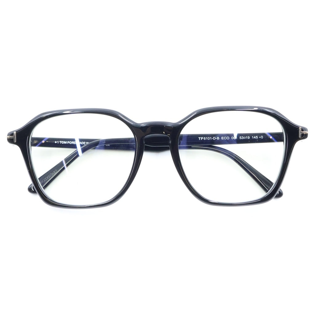 TOM FORD(トムフォード) アジアンフィット ウェリントンフレーム クリアレンズ サングラス メガネ ブラック TF6101-D-B