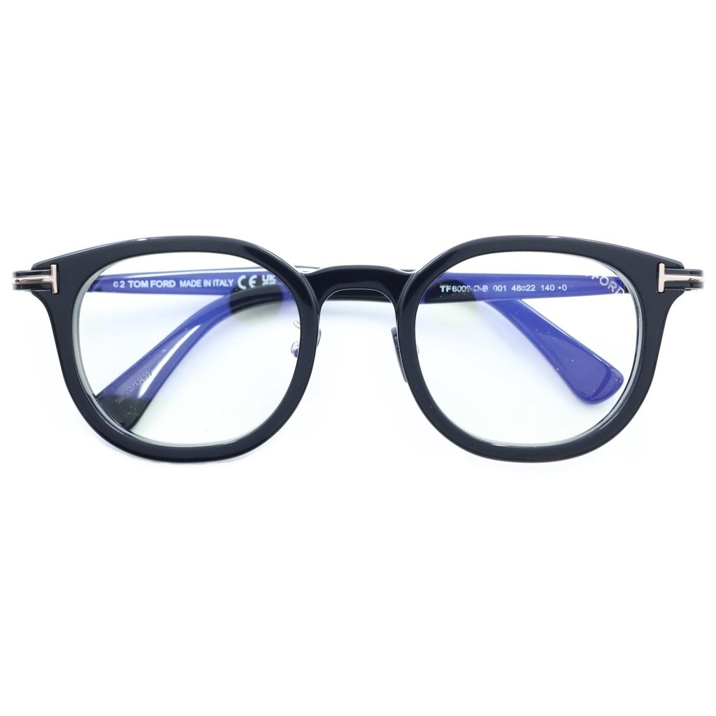 TOM FORD(トムフォード) アジアンフィット ウェリントンフレーム クリアレンズ サングラス メガネ ブラック TF6009-D-B