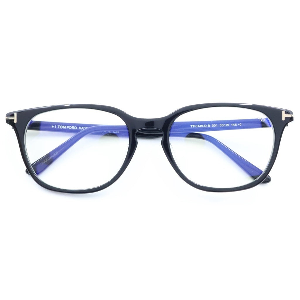 TOM FORD(トムフォード) アジアンフィット ウェリントンフレーム クリアレンズ サングラス メガネ ブラック TF6149-D-B