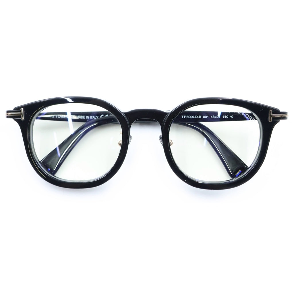 TOM FORD(トムフォード) アジアンフィット ウェリントンフレーム クリアレンズ サングラス メガネ ブラック TF6009-D-B