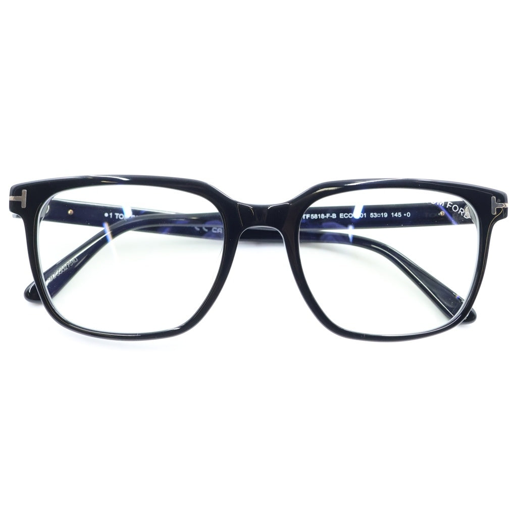 TOM FORD(トムフォード) アジアンフィット ウェリントンフレーム クリアレンズ サングラス メガネ ブラック TF5818-F-B